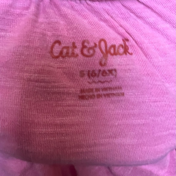 Girls Cat & Jack Short Sleeve Shirt Top size s (6/6x) - Picture 3 of 3